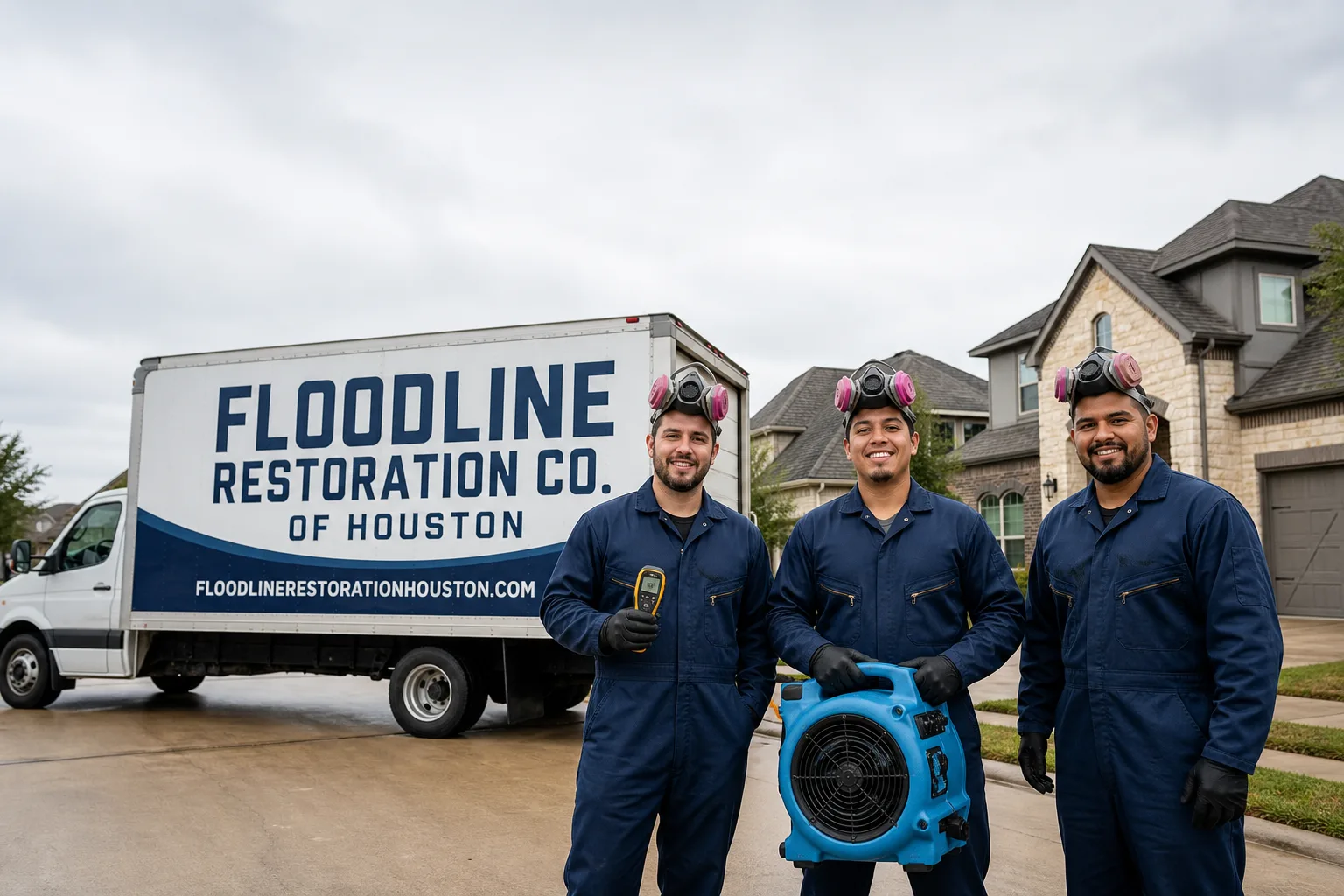 Floodline Restoration Co. of Houston damage restoration team